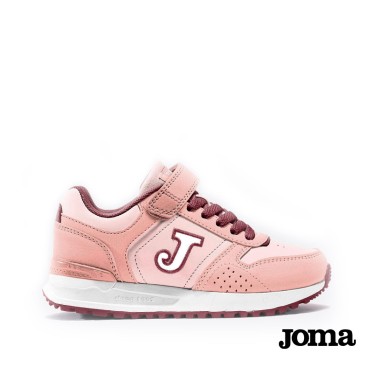 zapatillas joma tornado jr niña rosa deportivas velcro