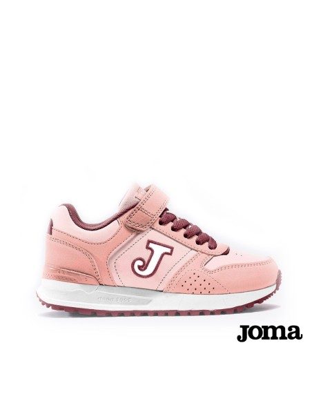 zapatillas joma tornado jr niña rosa deportivas velcro