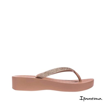 chanclas con cuña ipanema de dedo color maquillaje