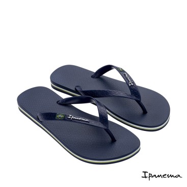 chancla dedo ipanema hombre azul con bandera brasil