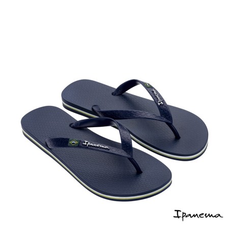 chancla dedo ipanema hombre azul con bandera brasil