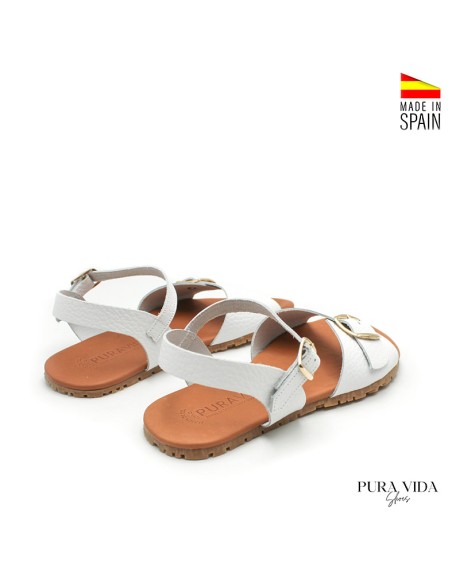 sandalias barefoot mujer blancas hechas en España