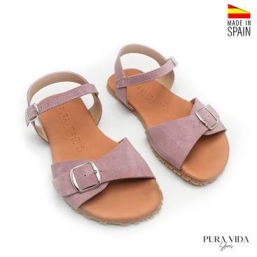sandalias barefoot mujer piel serraje