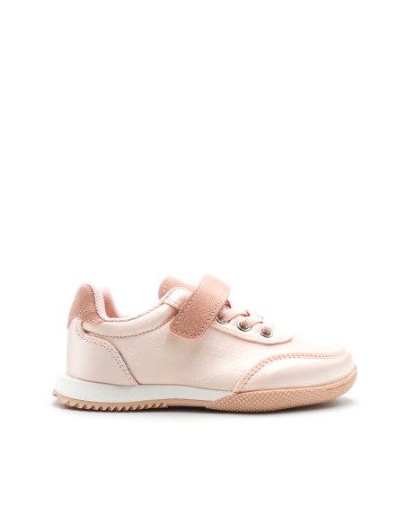 zapatillas niña vestir rosa raso antelina