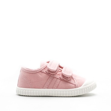 zapatillas lona rosa niña suela flexible