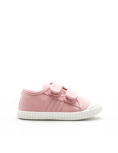 zapatillas lona rosa niña suela flexible