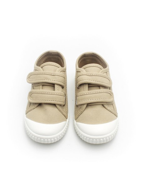 zapatillas tela arena niños doble velcro