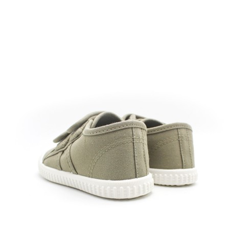 zapatillas tela niño verano verde