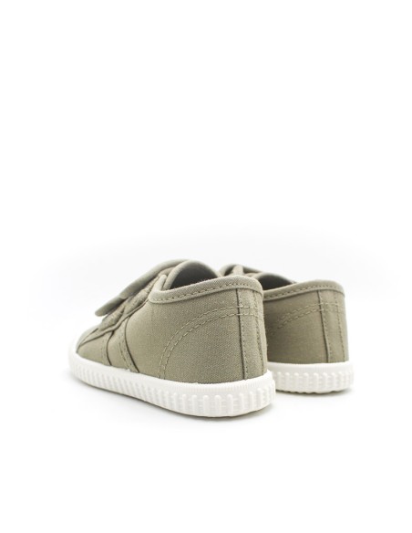 zapatillas tela niño verano verde