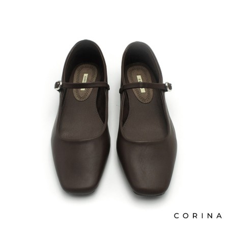 manoletinas marrones mujer punta cuadrada