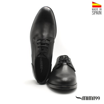zapatos vestir hombre negros cordones