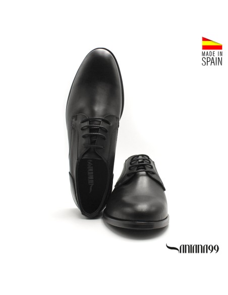 zapatos vestir hombre negros cordones