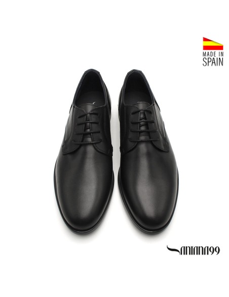 zapato traje hombre negro piel