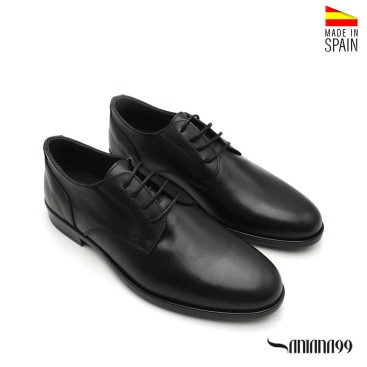 zapato traje hombre negro piel