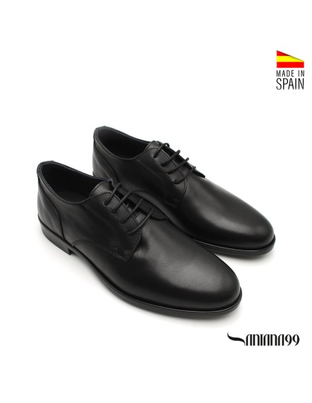 zapato traje hombre negro piel