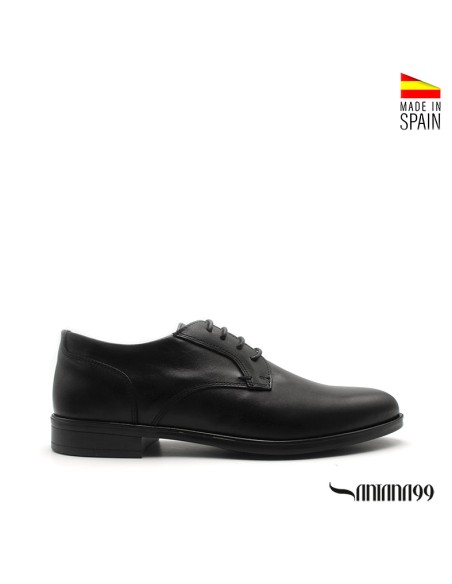 zapatos de vestir hombre negros piel
