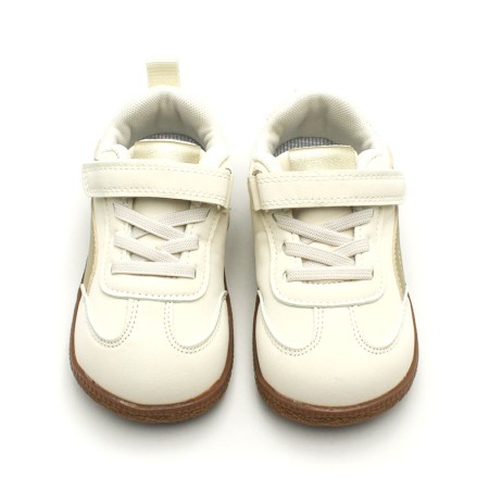 zapatillas niña beige suela goma flexible