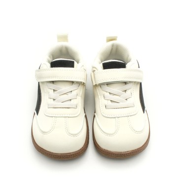 deportivas infantiles beige negro