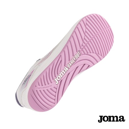zapatillas running mujer blancas rosa joma