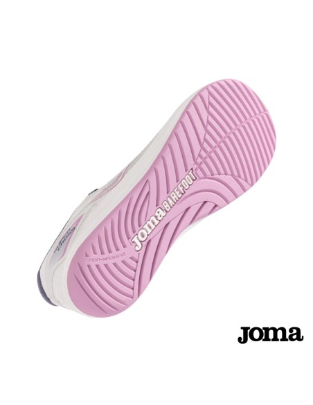 zapatillas running mujer blancas rosa joma