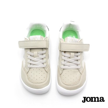 zapatillas barefoot niña joma beige velcro