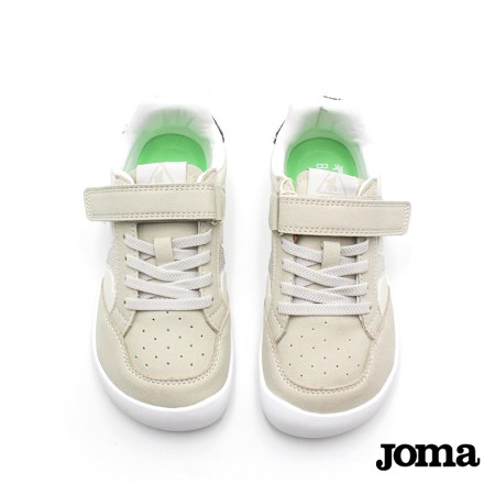 zapatillas barefoot niña joma beige velcro