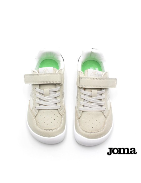 zapatillas barefoot niña joma beige velcro