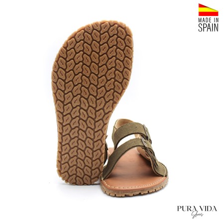 sandalia mujer calzado respetuoso verde hecha en españa
