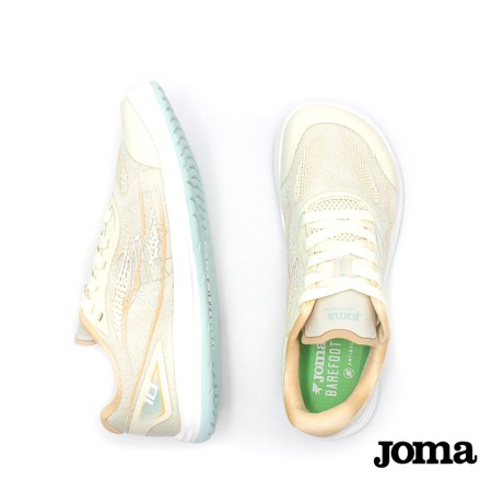 zapatillas barefoot running mujer beige joma