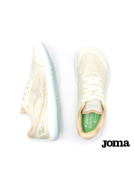 zapatillas barefoot running mujer beige joma
