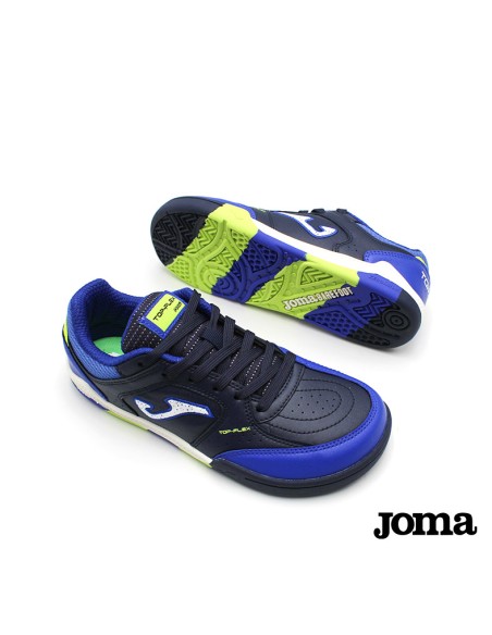 zapatillas futbol sala niño barefoot azul negro joma