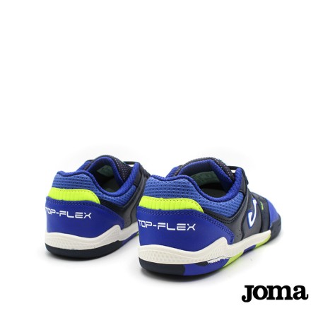 zapatillas futbol indoor niño barefoot joma azul verde