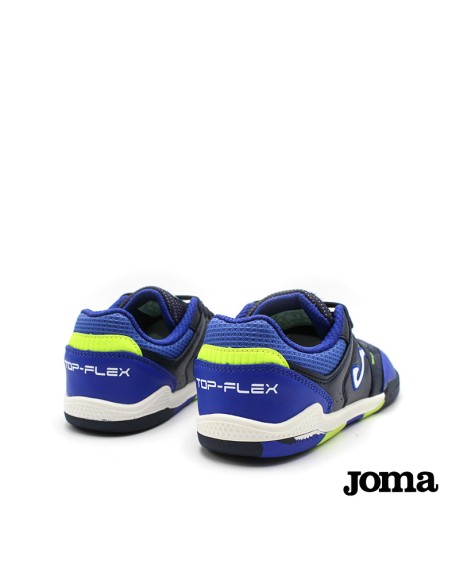 zapatillas futbol indoor niño barefoot joma azul verde