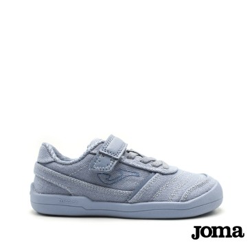zapatillas lona barefoot niño joma azul