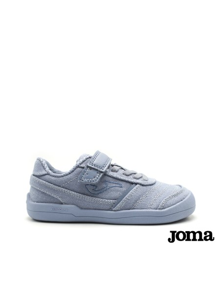 zapatillas lona barefoot niño joma azul