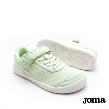 zapatillas lona barefoot niño joma verdes velcro