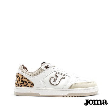zapatillas barefoot mujer piel joma flexys blancas frontal
