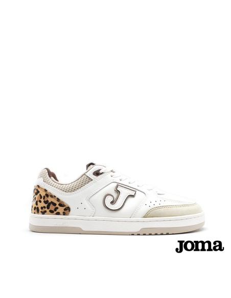 zapatillas barefoot mujer piel joma flexys blancas frontal