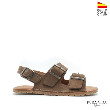 sandalia pura vida mujer taupe plantilla acolchada