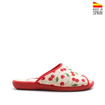 zapatillas de casa mujer verano cerezas