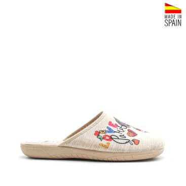 zapatillas casa mujer puntera cerrada zueco París