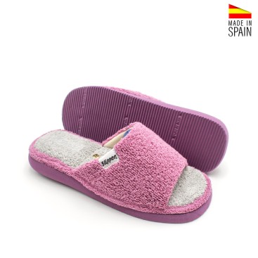 zapatillas casa mujer verano comodas destalonadas rosa transpirables ligeras