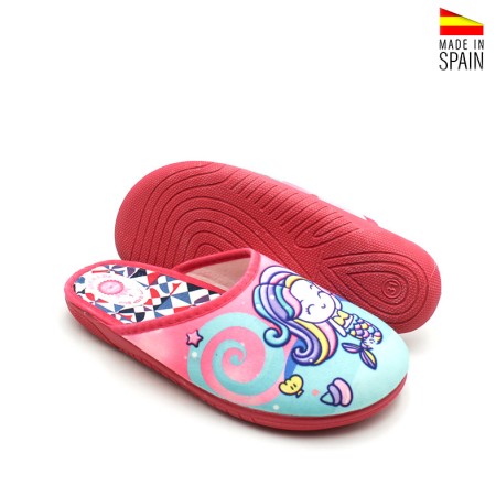 zapatillas casa verano niña suela goma flexible antideslizante sirena