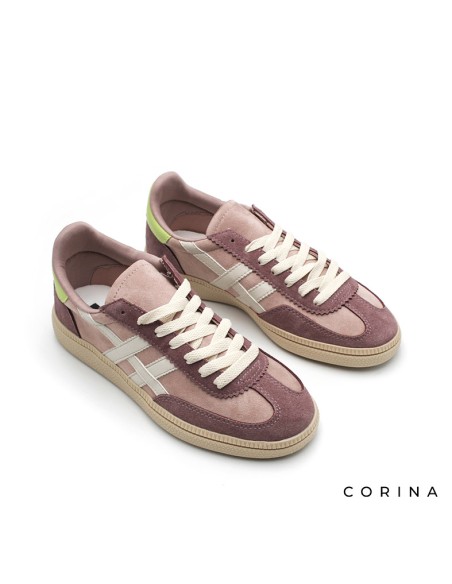 zapatilla tipo bamba de Corina color malva para mujer
