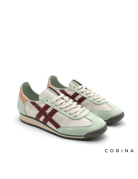 zapatillas de mujer color verde agua