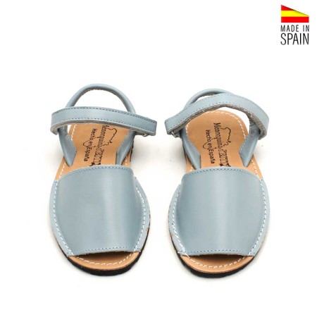 Menorquina napa azul celeste