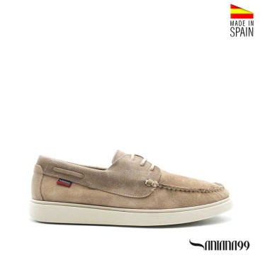 zapatos náuticos beige hombre serraje verano Santana99