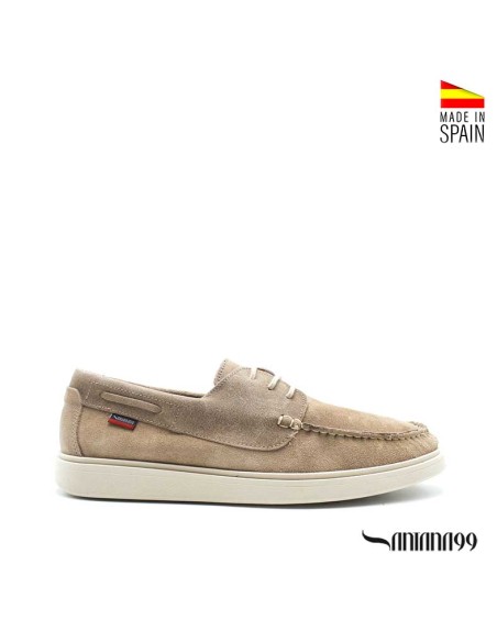 zapatos náuticos beige hombre serraje verano Santana99