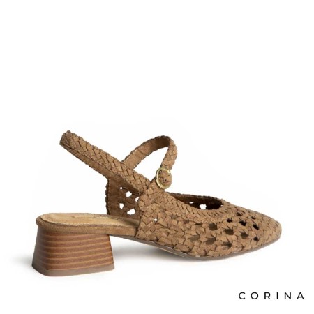 zapato mujer cómodo con hebilla y tacón bajo