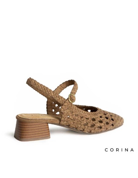 zapato mujer cómodo con hebilla y tacón bajo